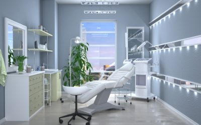 Interior Room With Equipment In The Clinic Of Dermatology And Co